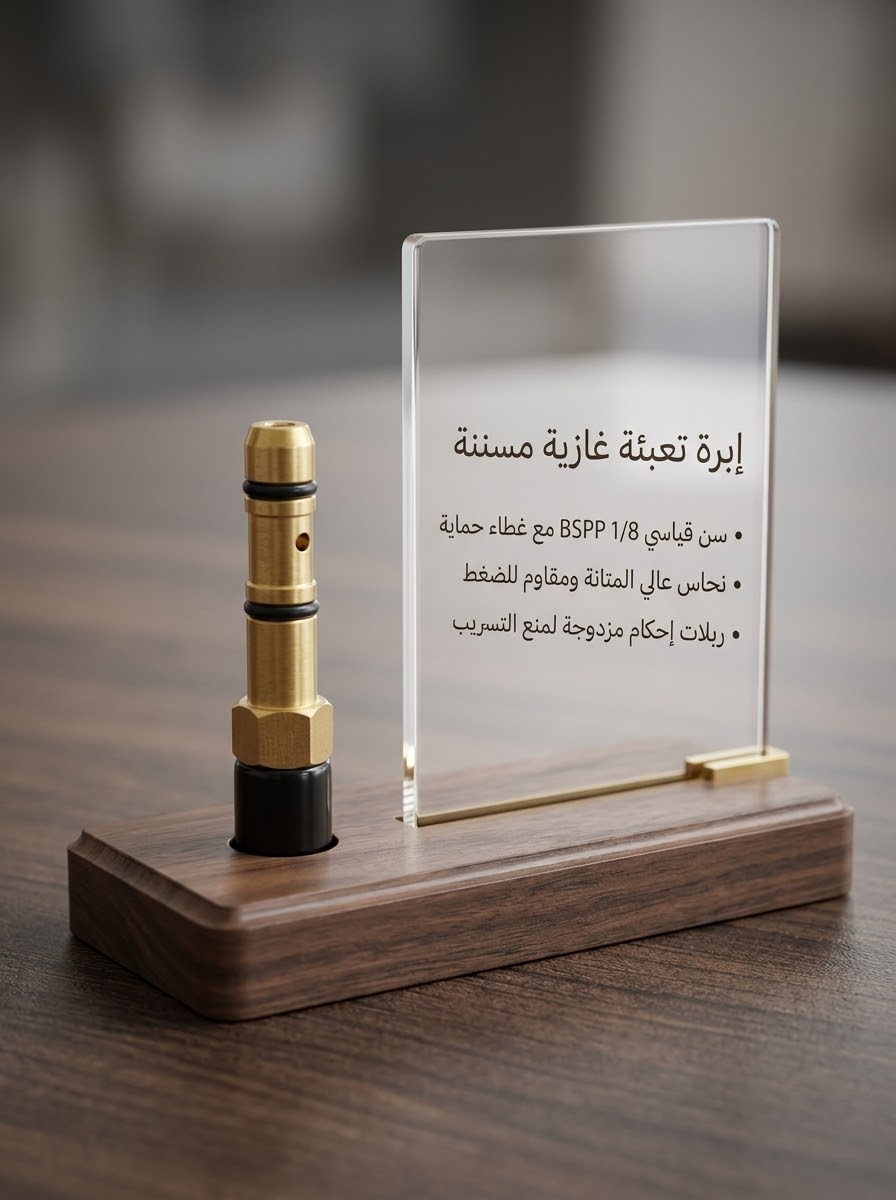 إبرة تعبية غازية مسننة